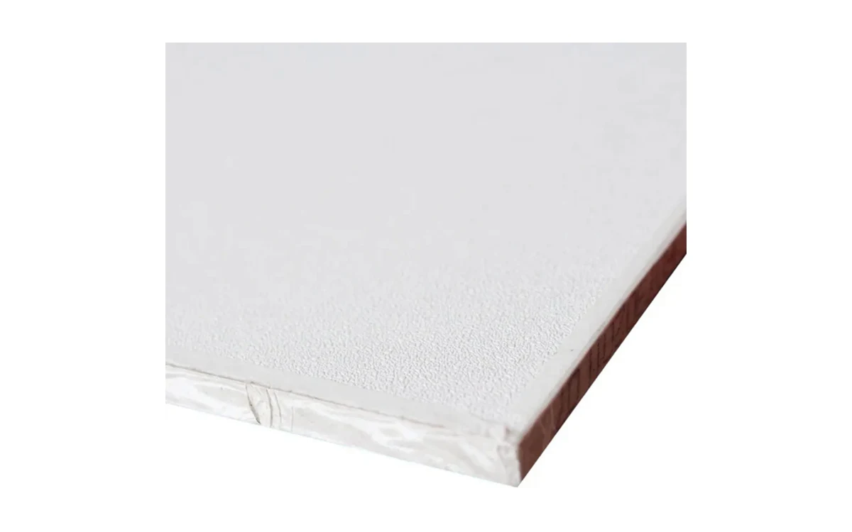 Placa de forro de PVC com gesso liso 625 x 625 mm HI Clean
